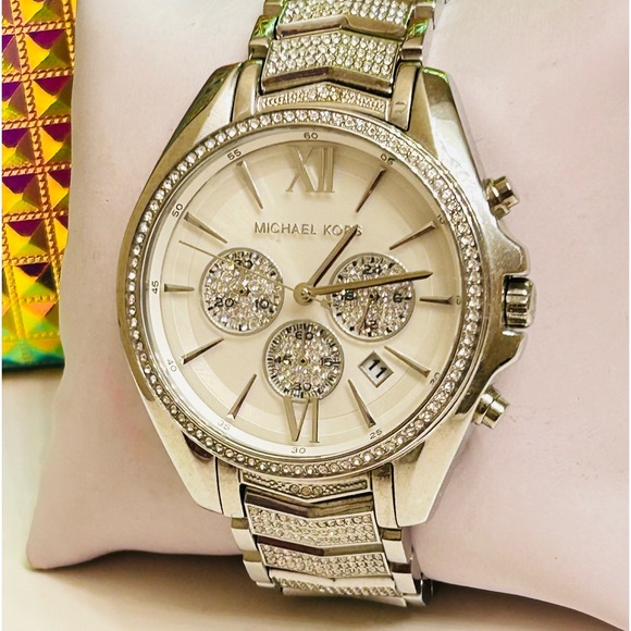 Michael Kors Whitney Wren Silver Tone Watch - Picture 3 of 10